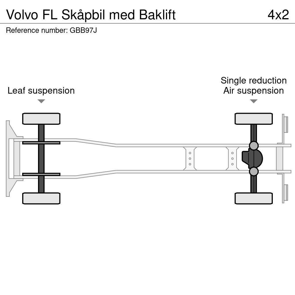 Volvo FL Skåpbil med Baklift Camiones caja cerrada