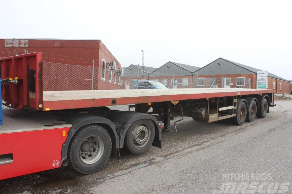 Broshuis 3 Ax  flat extension trailer. Semirremolques de plataformas planas/laterales abatibles