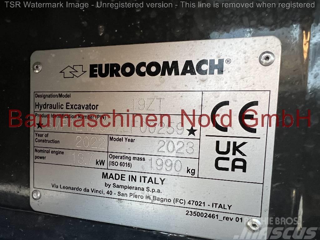 Eurocomach 19ZT +hydr. SW +Tilt -Demo- Mini excavadoras < 7t