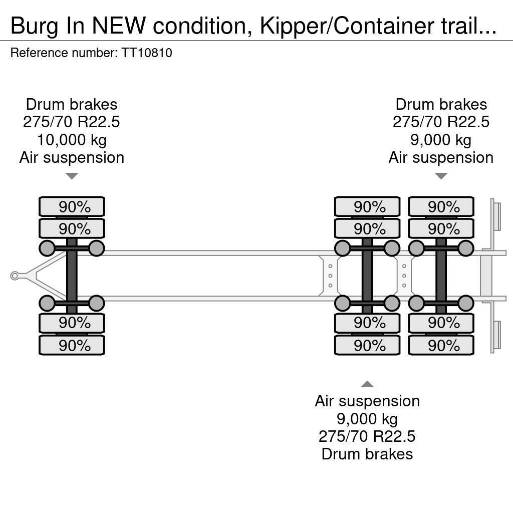 Burg In NEW condition, Kipper/Container trailer Remolques portacontenedores