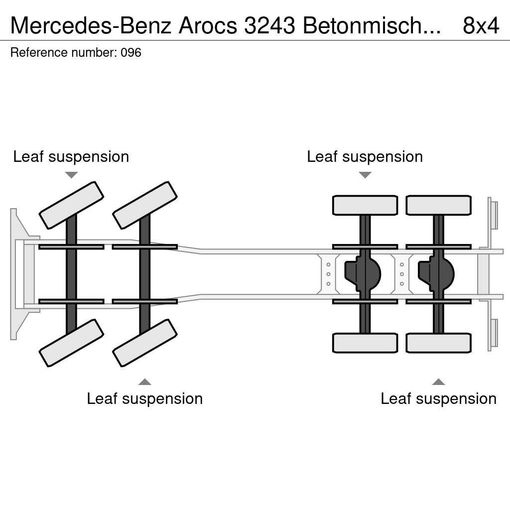 Mercedes-Benz Arocs 3243 Betonmischer 9 m³+Förderband Mit Funk Camiones hormigonera