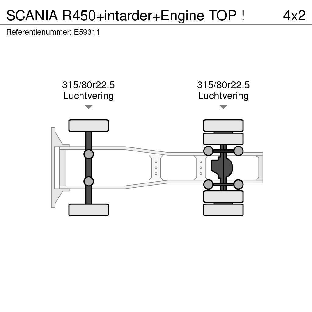 Scania R450+intarder+Engine TOP ! Cabezas tractoras