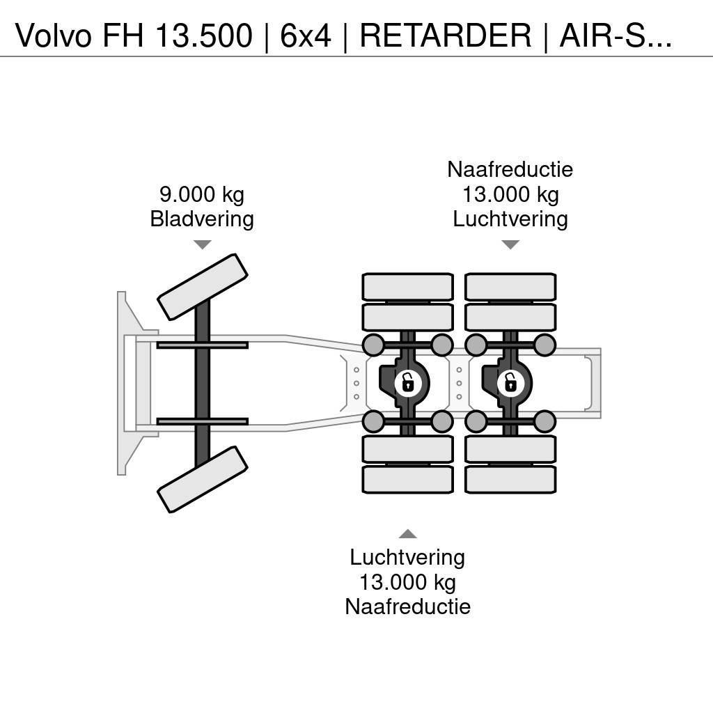 Volvo FH 13.500 | 6x4 | RETARDER | AIR-SUSPENSION | 3'5 Cabezas tractoras