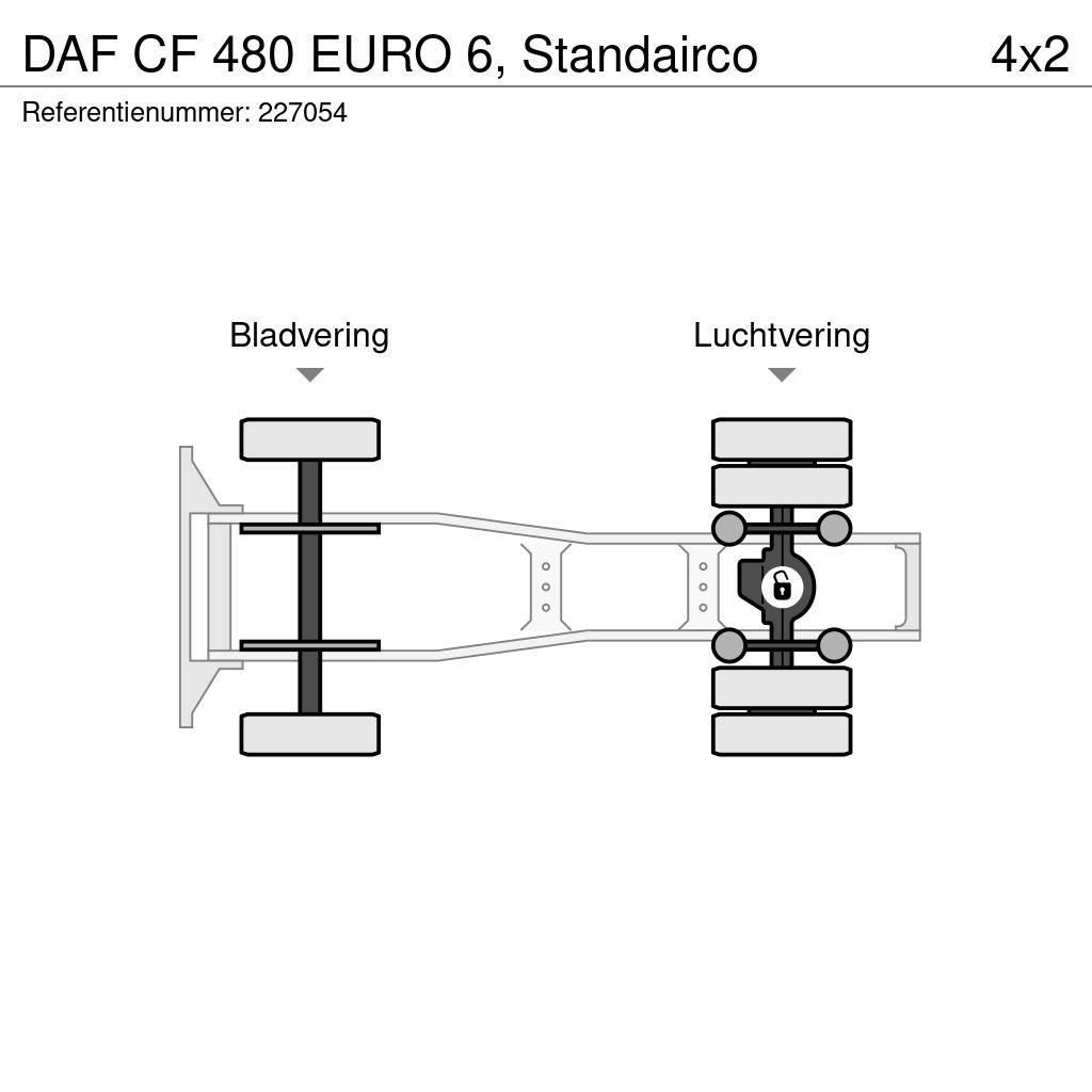 DAF CF 480 EURO 6, Standairco Cabezas tractoras