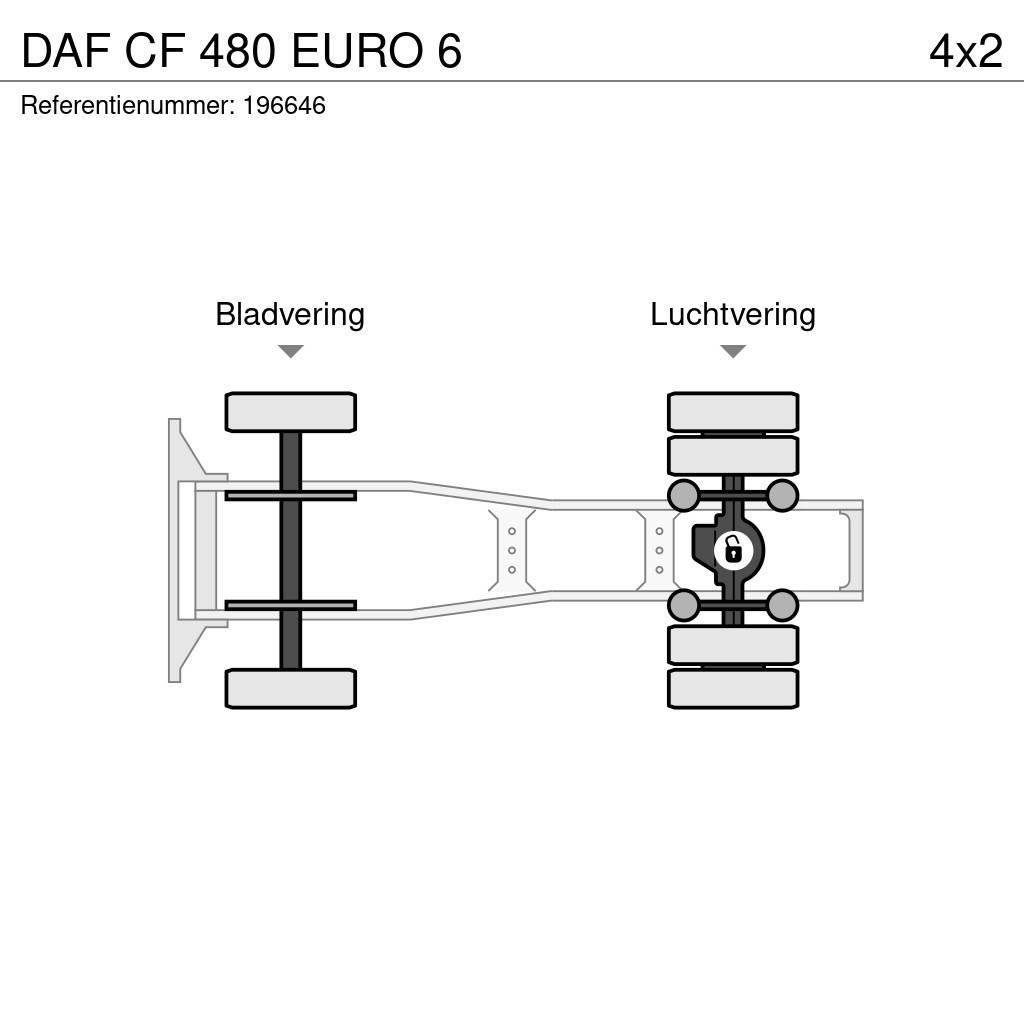 DAF CF 480 EURO 6 Cabezas tractoras