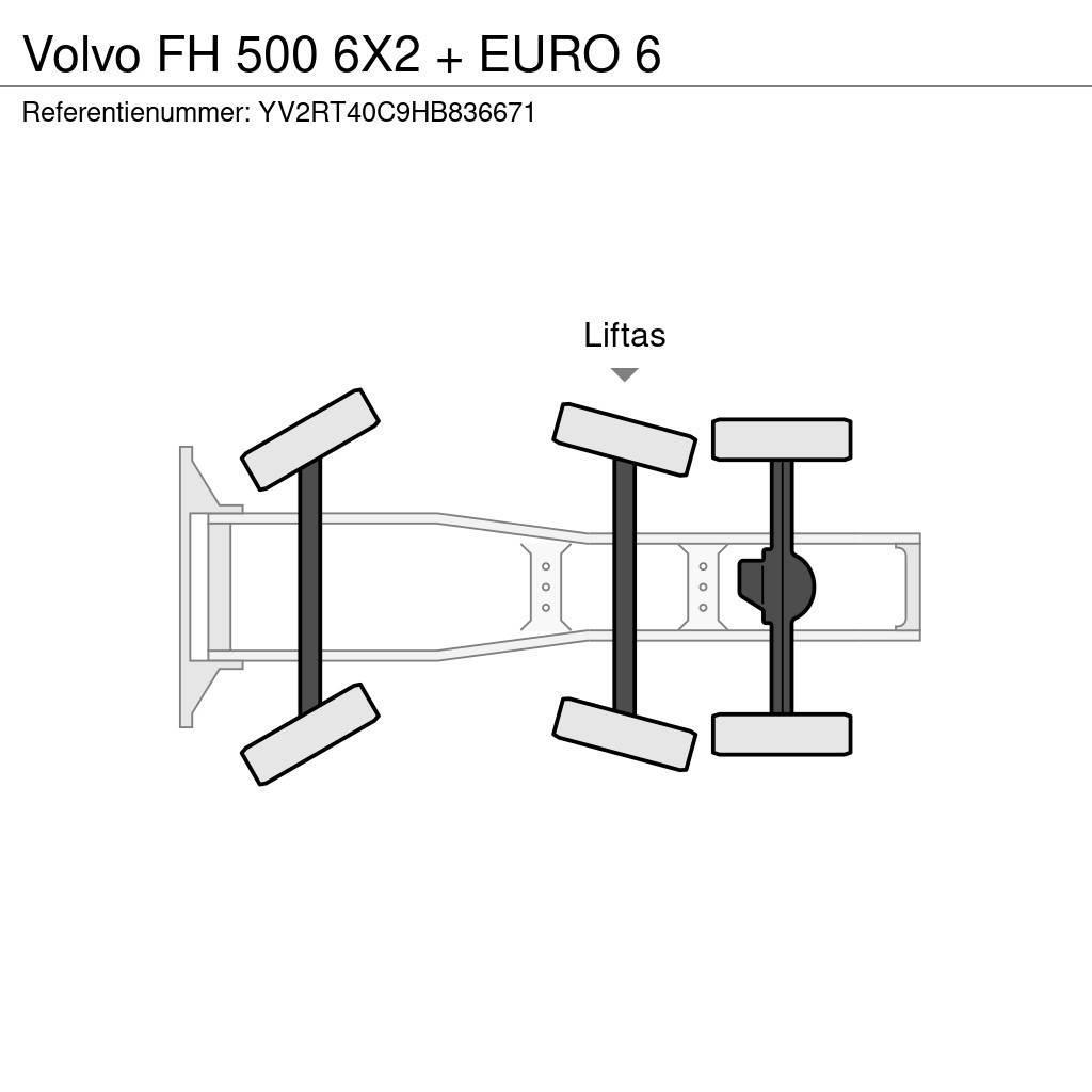 Volvo FH 500 6X2 + EURO 6 Cabezas tractoras