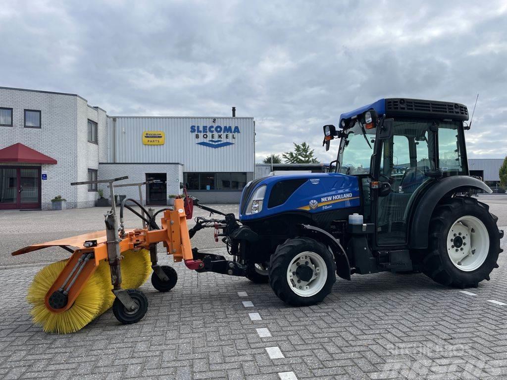 New Holland T4.80N & Sweeper Tractores