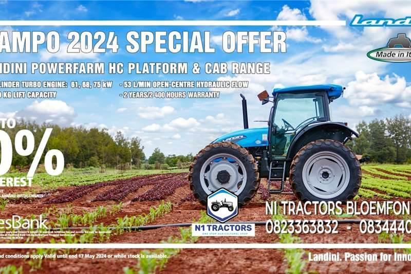 Landini NAMPO 2024 SPECIAL POWERFARM PLAT AND CAB RANGE Tractores