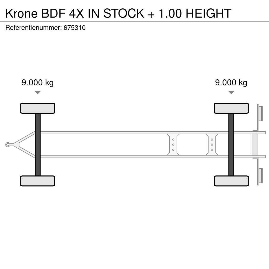 Krone BDF 4X IN STOCK + 1.00 HEIGHT Desmontables