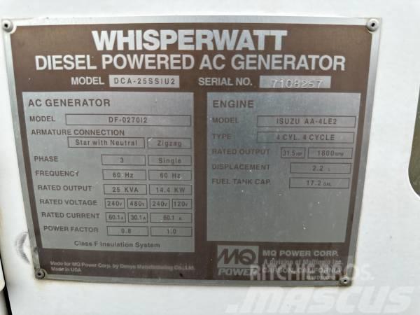 MultiQuip WHISPERWATT DCA25SSIU2 Generadores diesel