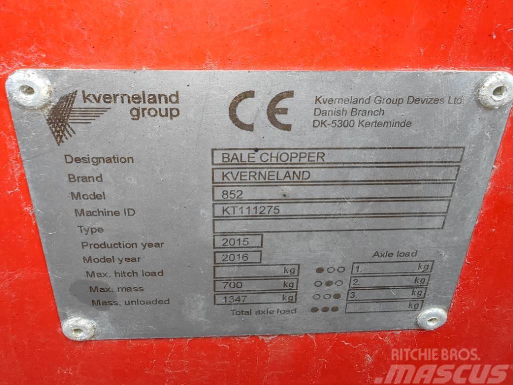 Kverneland 852 Desmenuzadoras, cortadoras y desenrolladoras de pacas