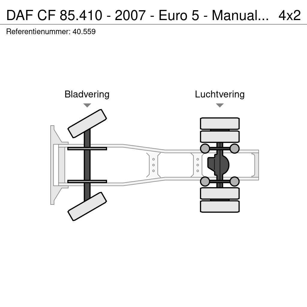DAF CF 85.410 - 2007 - Euro 5 - Manual ZF - 40.559 Cabezas tractoras