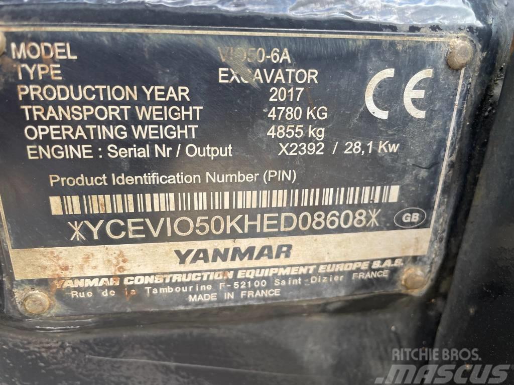 Yanmar Vio 50-6A Mini excavadoras < 7t