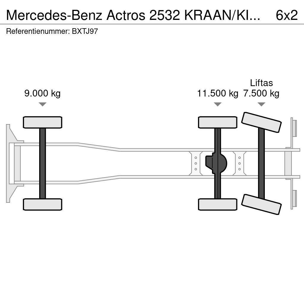 Mercedes-Benz Actros 2532 KRAAN/KIPPER!!TOP Camiones bañeras basculantes o volquetes