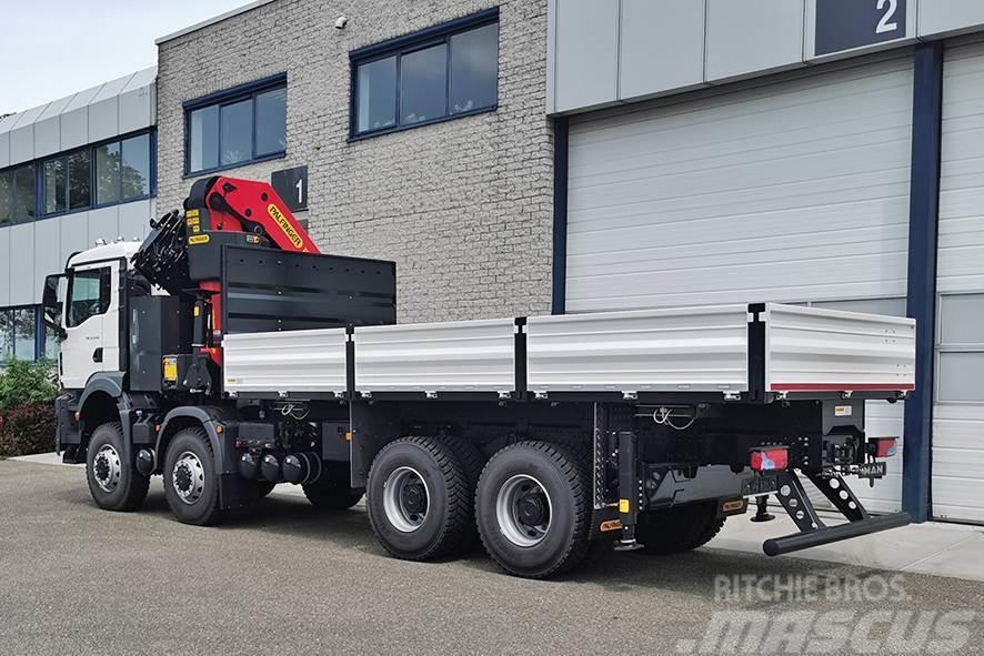 MAN TGS 41.440 BB CH FLATBED WITH CRANE (3 units) Grúas todo terreno