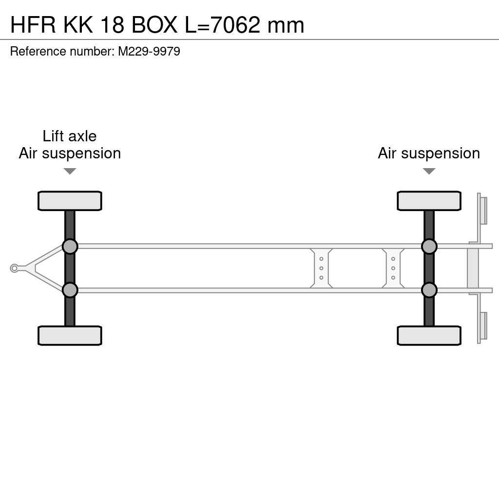 HFR KK 18 BOX L=7062 mm Box body trailers
