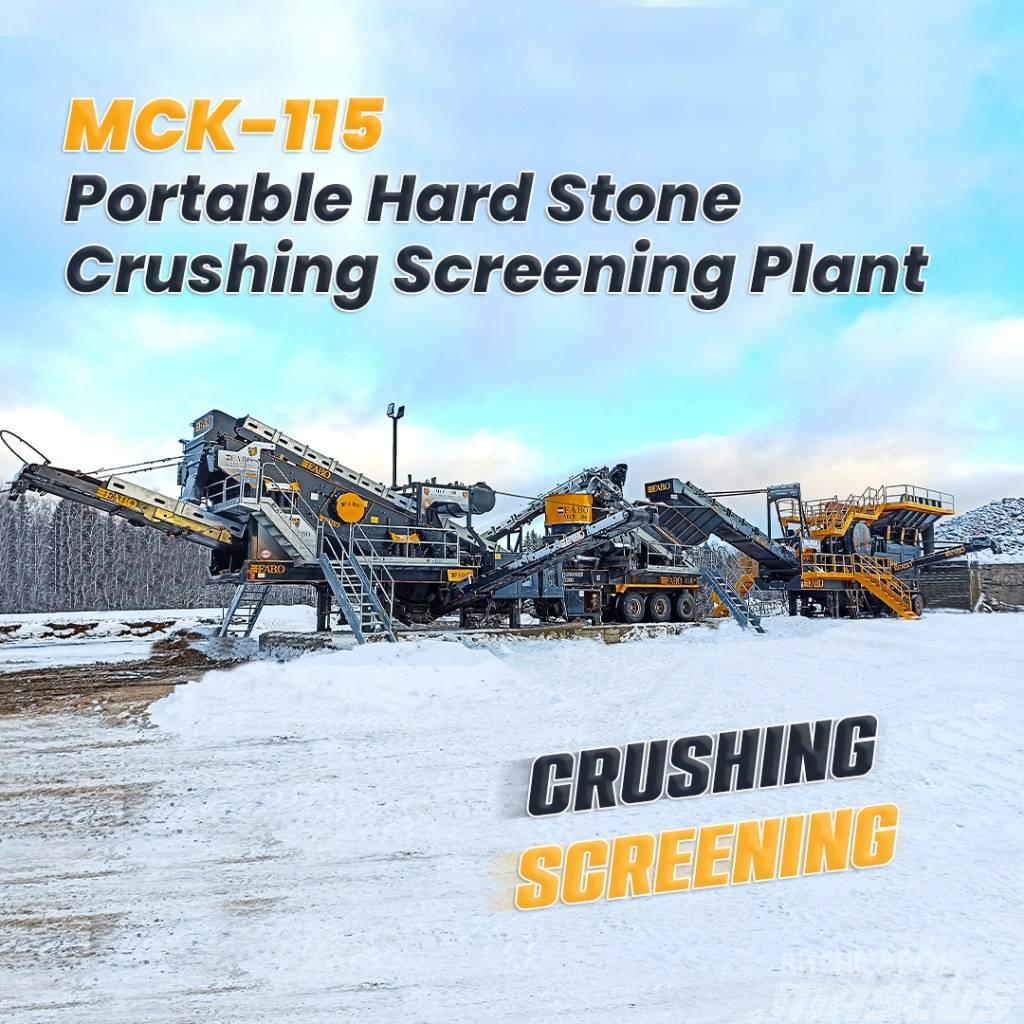 Fabo MCK-115 HARDSTONE CRUSHING SCREENING PLANT Mobile crushers