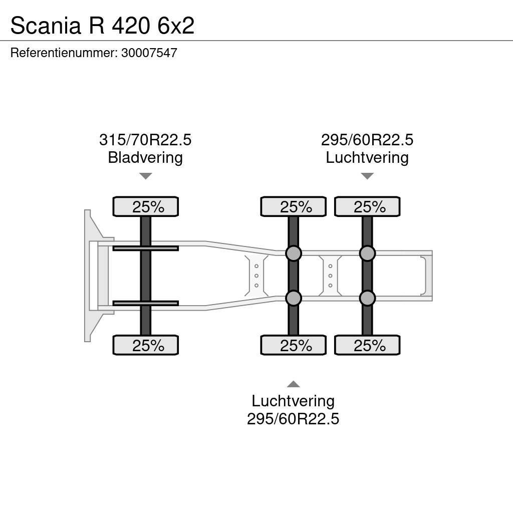 Scania R 420 6x2 Cabezas tractoras