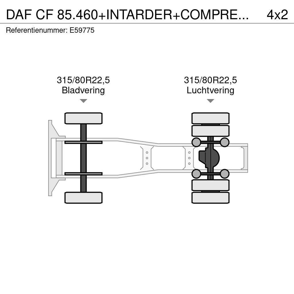 DAF CF 85.460+INTARDER+COMPRESSEUR Cabezas tractoras