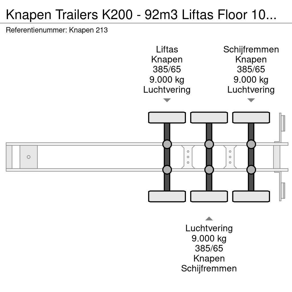 Knapen Trailers K200 - 92m3 Liftas Floor 10mm APK/TUV 02- Cajas de piso oscilante