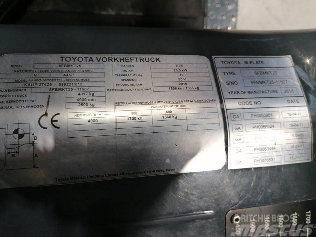 Toyota 8FBMKT25 Carretillas de horquilla eléctrica