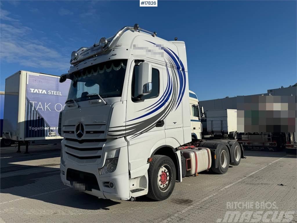 Mercedes-Benz Actros 6x2 tow truck w/ hydraulics WATCH VIDEO Cabezas tractoras