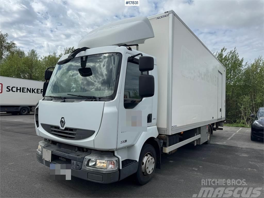 Renault Midlum 4x2 box truck w/ side door and lift. 136,00 Camiones caja cerrada
