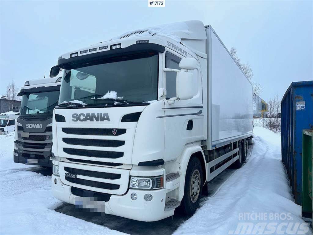 Scania G450 6x2 Box truck w/ fridge/freezer unit. Camiones caja cerrada