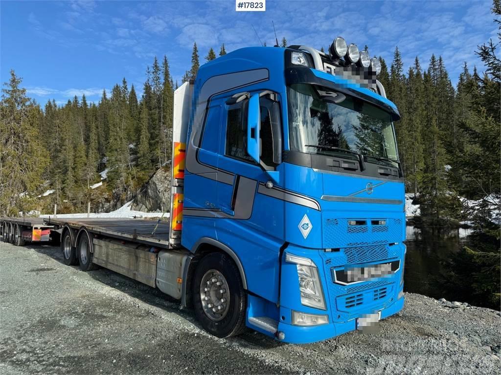 Volvo Fh 540 6x2 barrack truck w/ Trailer - bygg trailer Camiones plataforma