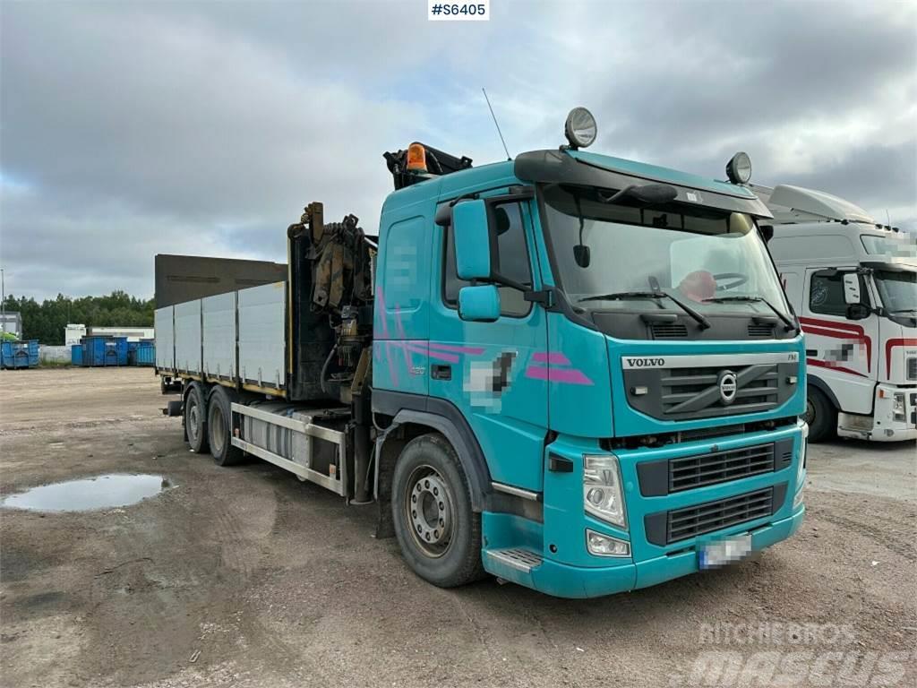 Volvo FM 6x2 crane truck with Hiab 280-5 and tail lift Camiones grúa