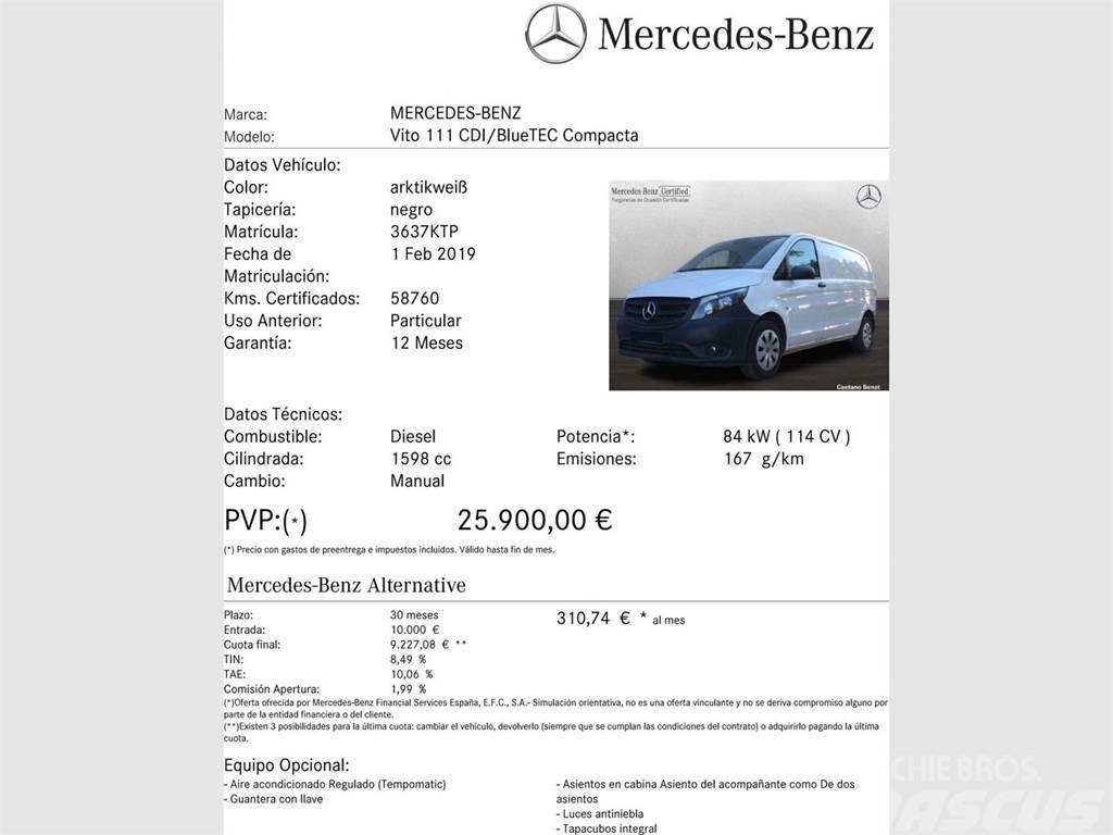 Mercedes-Benz Vito M1 111 CDI Compacta Furgonetas /Furgón