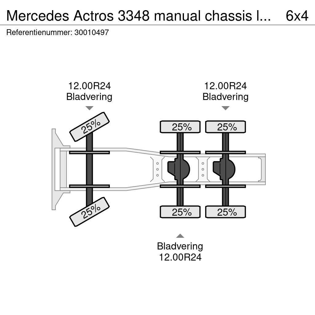 Mercedes-Benz Actros 3348 manual chassis lourd! Cabezas tractoras