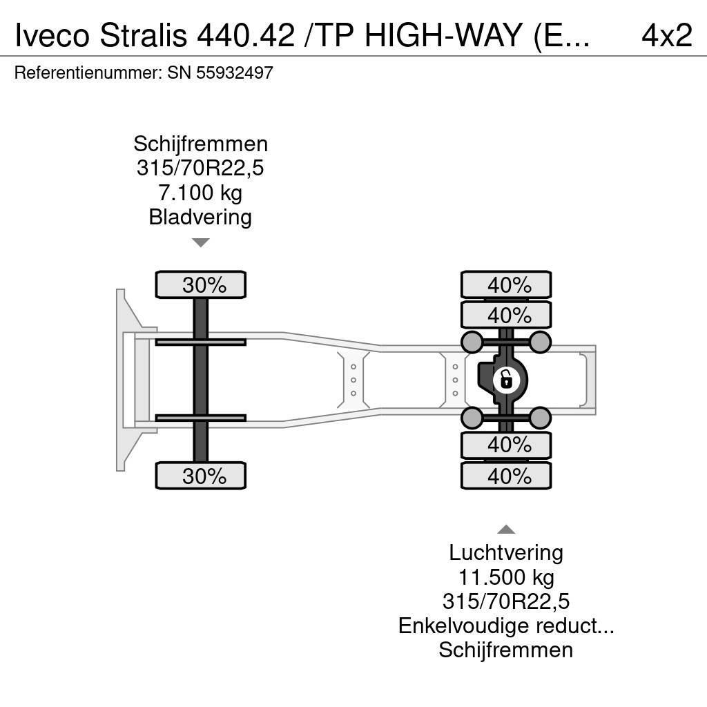 Iveco Stralis 440.42 /TP HIGH-WAY (EURO 6 / AUTOMATIC GE Cabezas tractoras