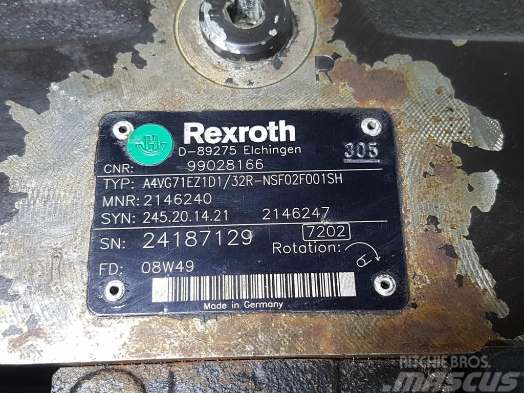 Rexroth A4VG71EZ1D1/32R-99028166/R902146240-Drive pump Hidráulicos