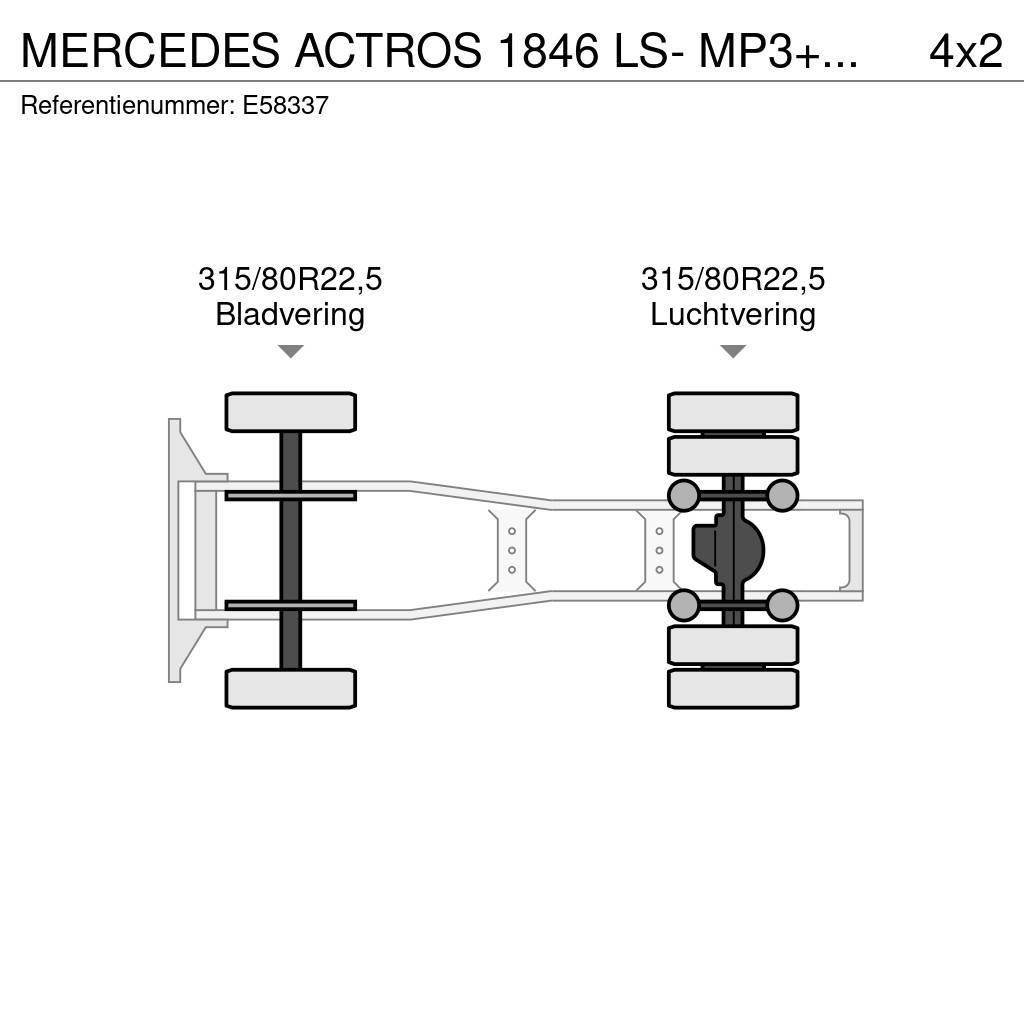 Mercedes-Benz ACTROS 1846 LS- MP3+HYDR.+ADR Cabezas tractoras