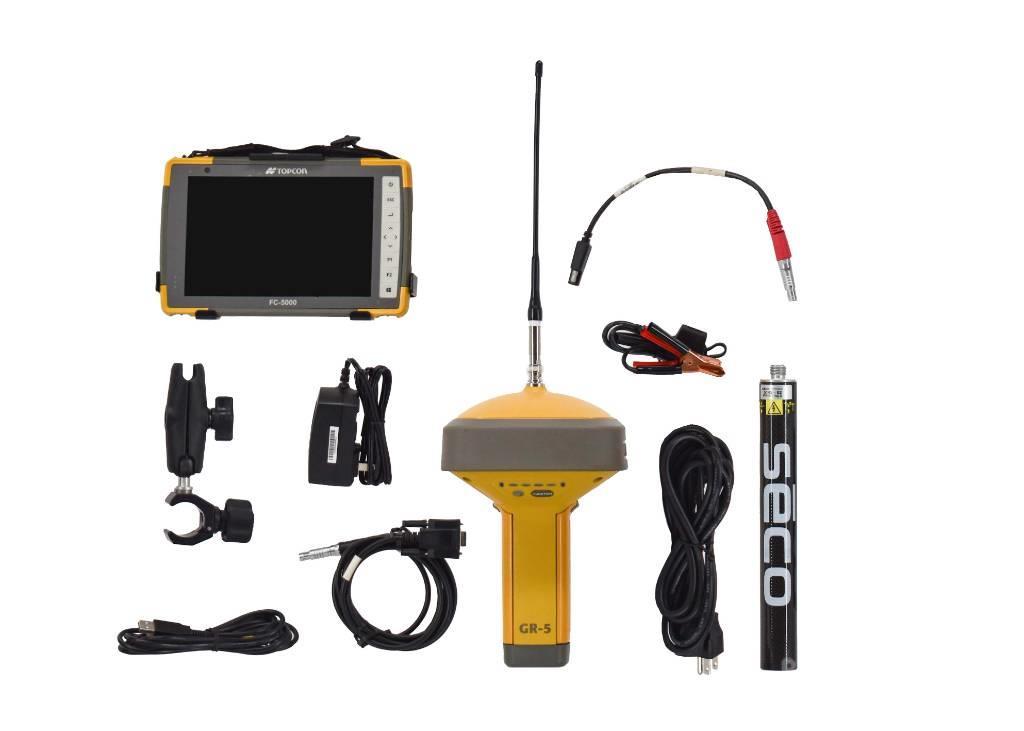 Topcon Single GR-5+ UHFII GPS Base/Rover w FC-5000 Pocket Otros componentes