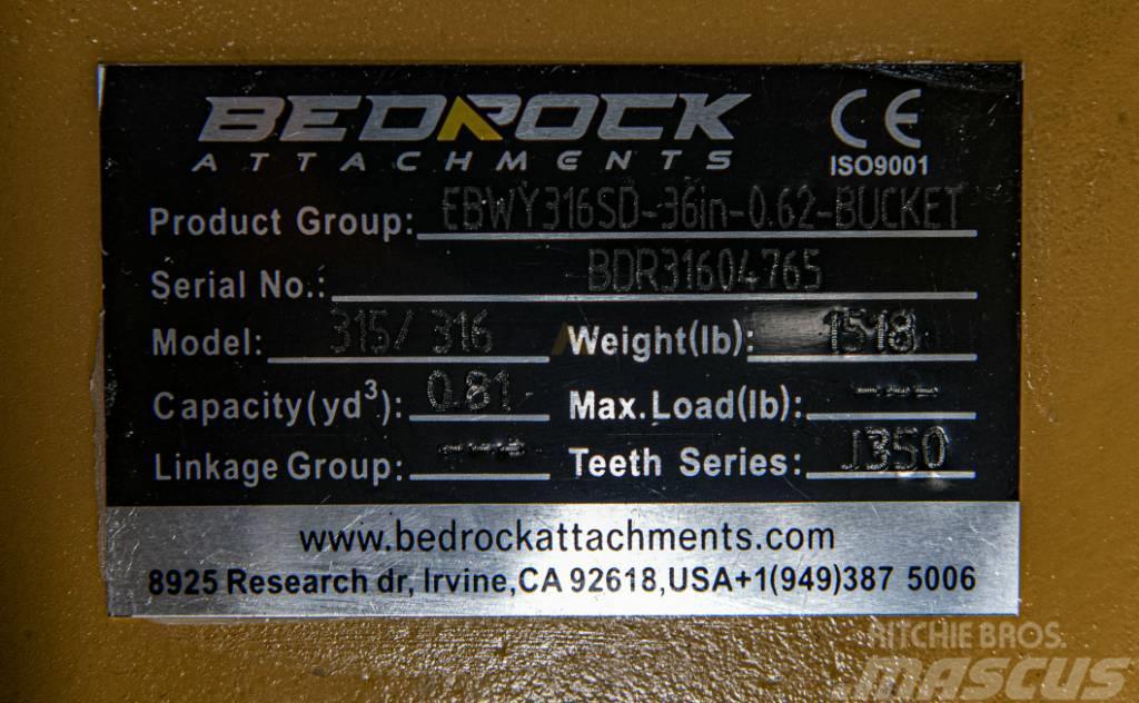 CAT 36" Severe Rock Bucket CAT 315D/F,316E/F,318D2/F Otros componentes