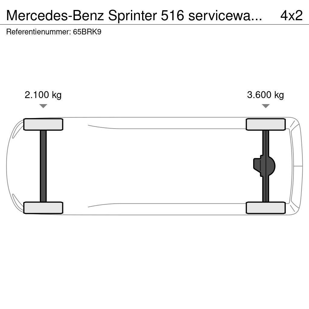 Mercedes-Benz Sprinter 516 servicewagen krachtstroom kraan Otras furgonetas
