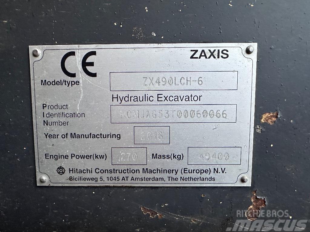 Hitachi ZX 490 LCH Excavadoras de cadenas