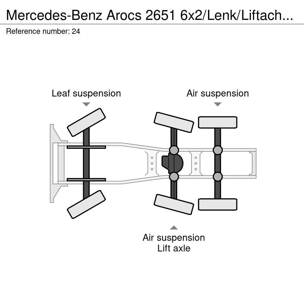 Mercedes-Benz Arocs 2651 6x2/Lenk/Liftachse/ Eu6/282 tkm Cabezas tractoras