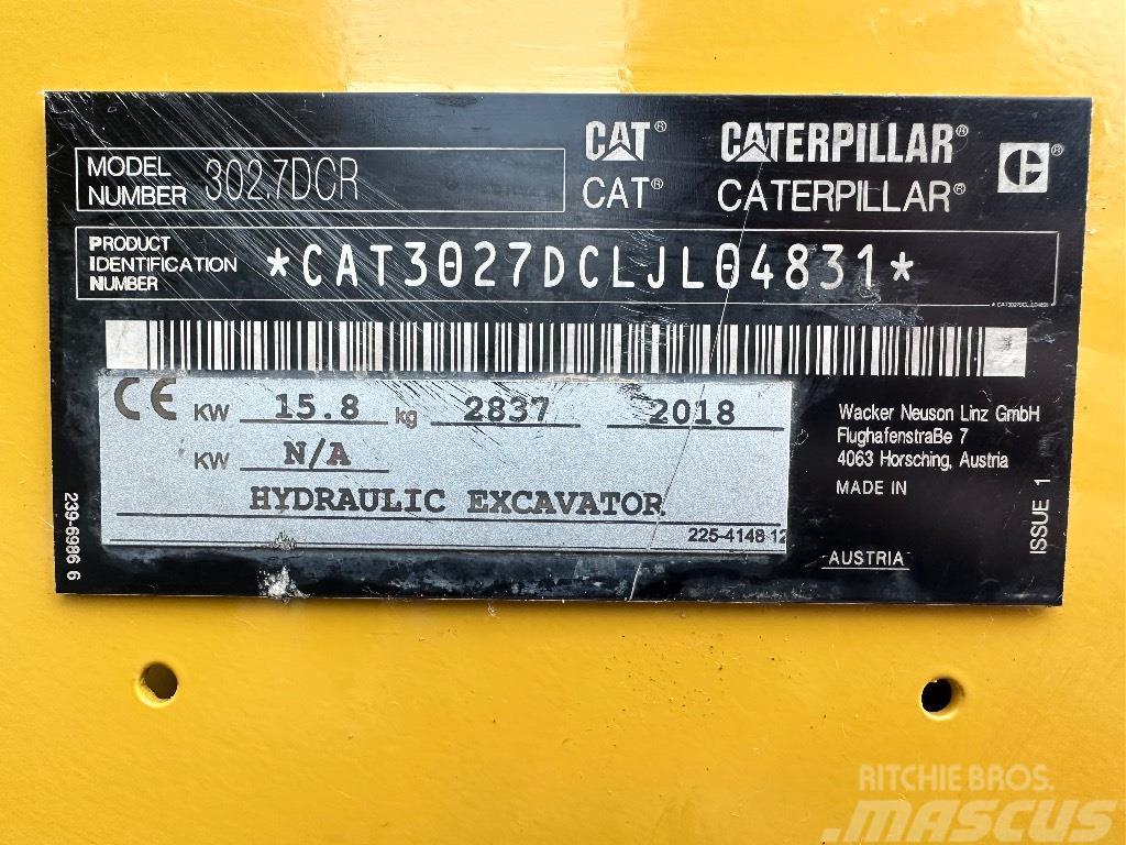 CAT 302.7D CR Mini excavadoras < 7t