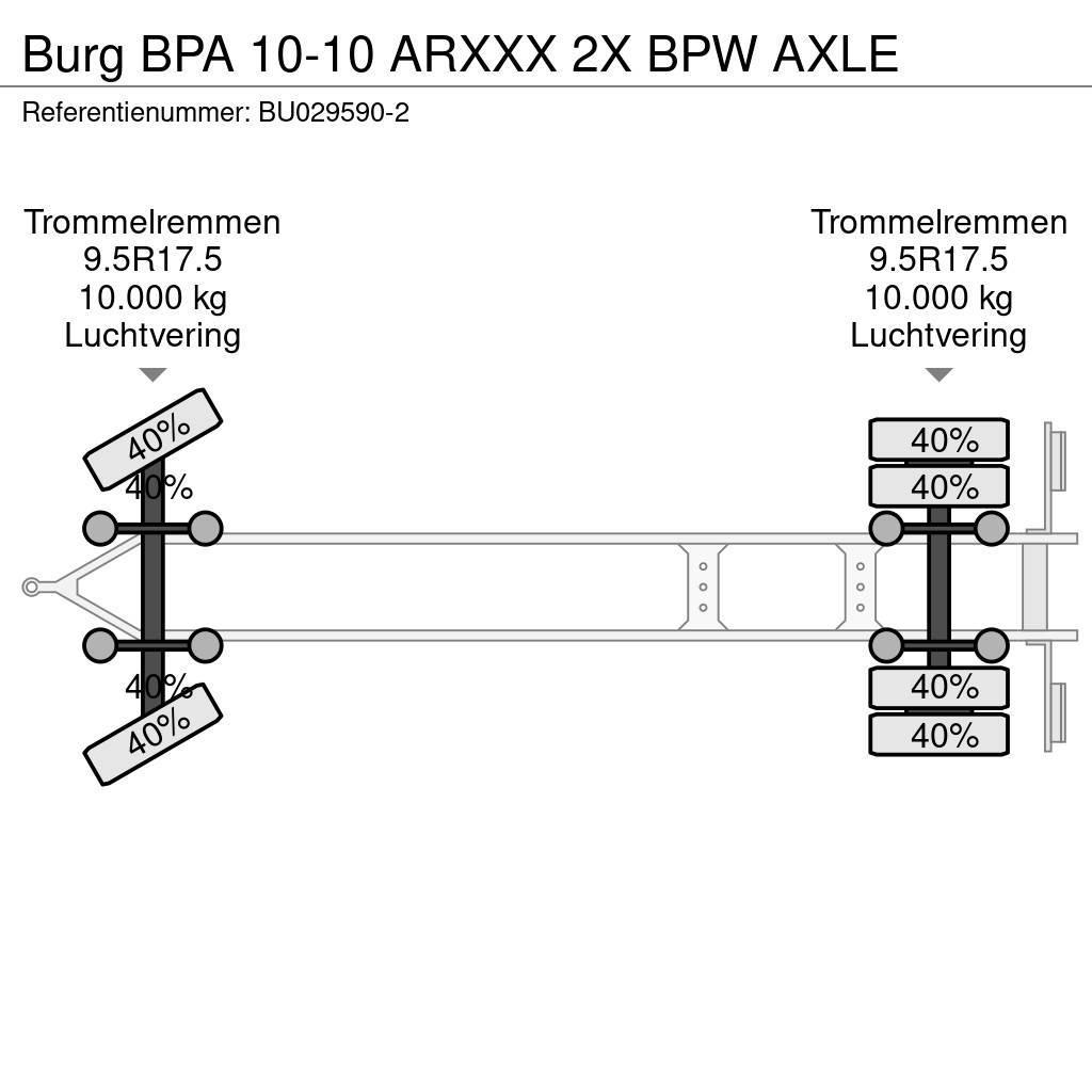 Burg BPA 10-10 ARXXX 2X BPW AXLE Desmontables