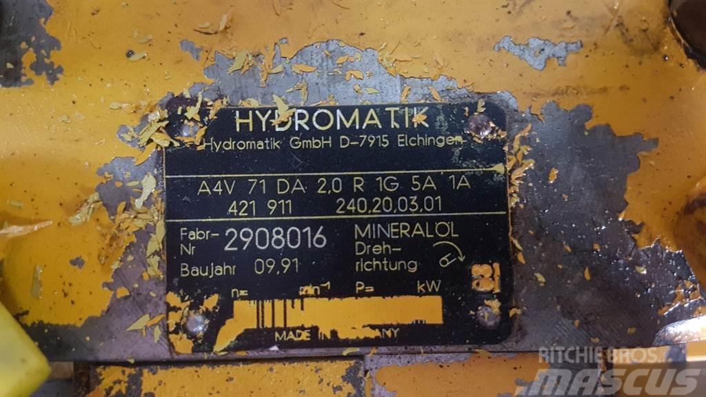 Ahlmann AZ10-Hydromatik A4V71DA2.0R1G5A1A-Drive pump Hidráulicos
