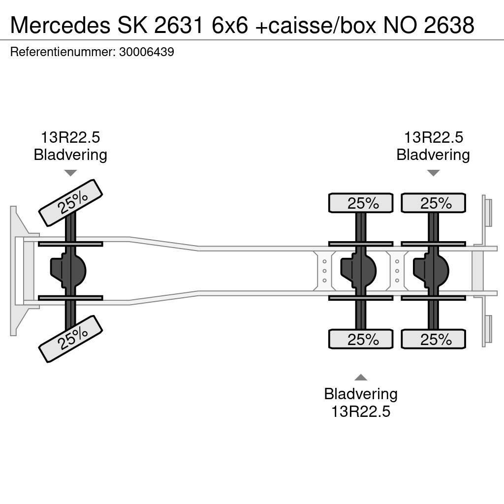 Mercedes-Benz SK 2631 6x6 +caisse/box NO 2638 Camiones portacontenedores