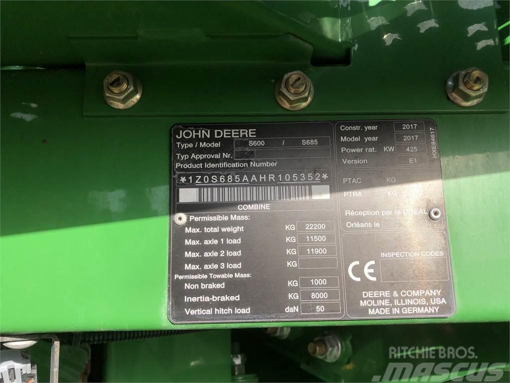 John Deere S685I LL Cosechadoras combinadas