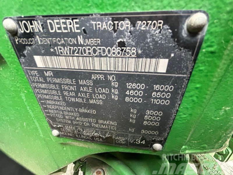 John Deere 7270R Tractores