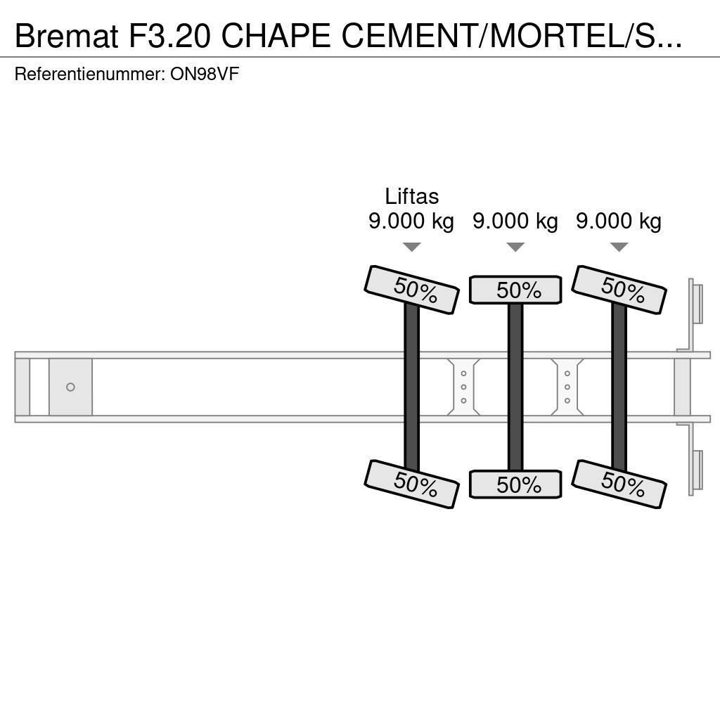  Bremat F3.20 CHAPE CEMENT/MORTEL/SCREED/MORTAR/EST Otros semirremolques