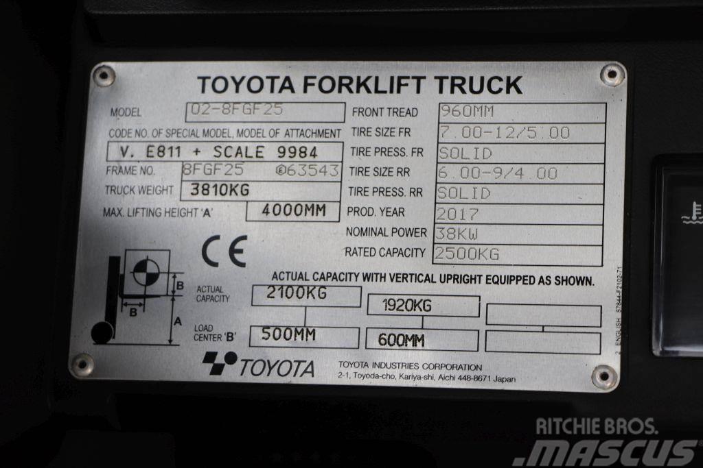 Toyota 02-8FGF25 Carretillas LPG