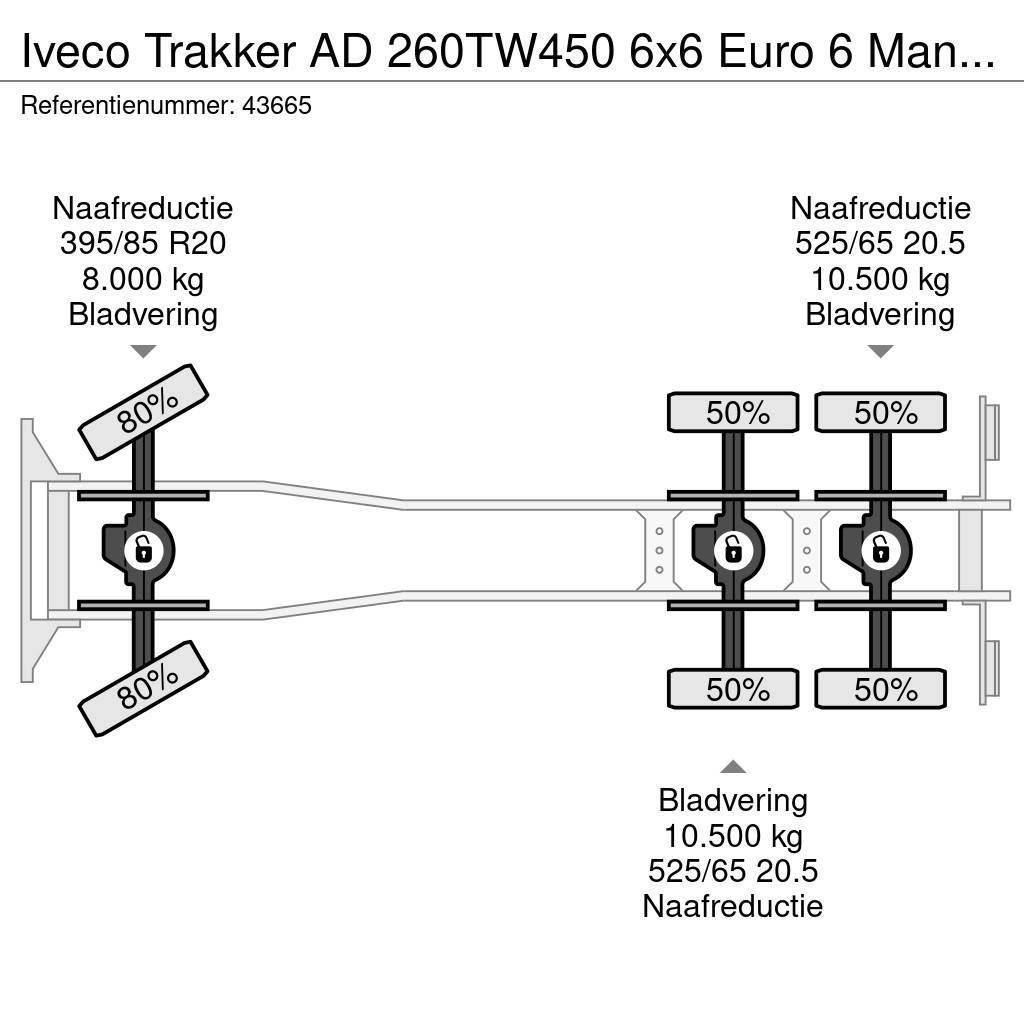 Iveco Trakker AD 260TW450 6x6 Euro 6 Manual Full steel J Camiones bañeras basculantes o volquetes