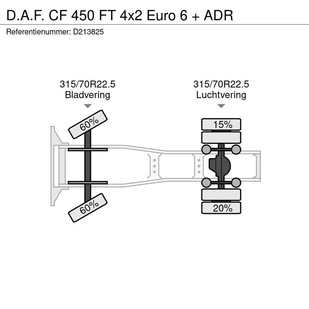 DAF CF 450 FT 4x2 Euro 6 + ADR Cabezas tractoras